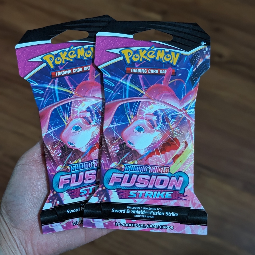 Fusion Strike Sleeved Booster Packs - Brand New Factory Sealed - Set Of 2